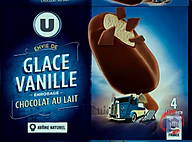 Rappel produit Bâtonnet envie vanille enrobage chocolat au lait U MARQUE U (photo numéro 1)