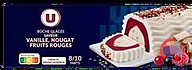 Rappel produit Bûche glacée vanille/nougat/ fruits rouges U MARQUE U (photo numéro 1)