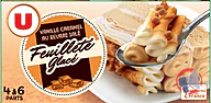 Rappel produit Feuilleté glacé vanille caramel U MARQUE U (photo numéro 1)