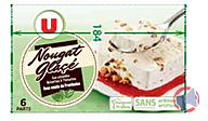Rappel produit Nougat glacé avec sachet de coulis framboise U MARQUE U