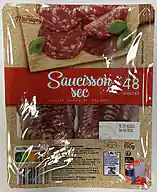 Rappel produit SAUCISSON SEC 48 TRANCHES 150G LE MARSIGNY® (photo numéro 1)