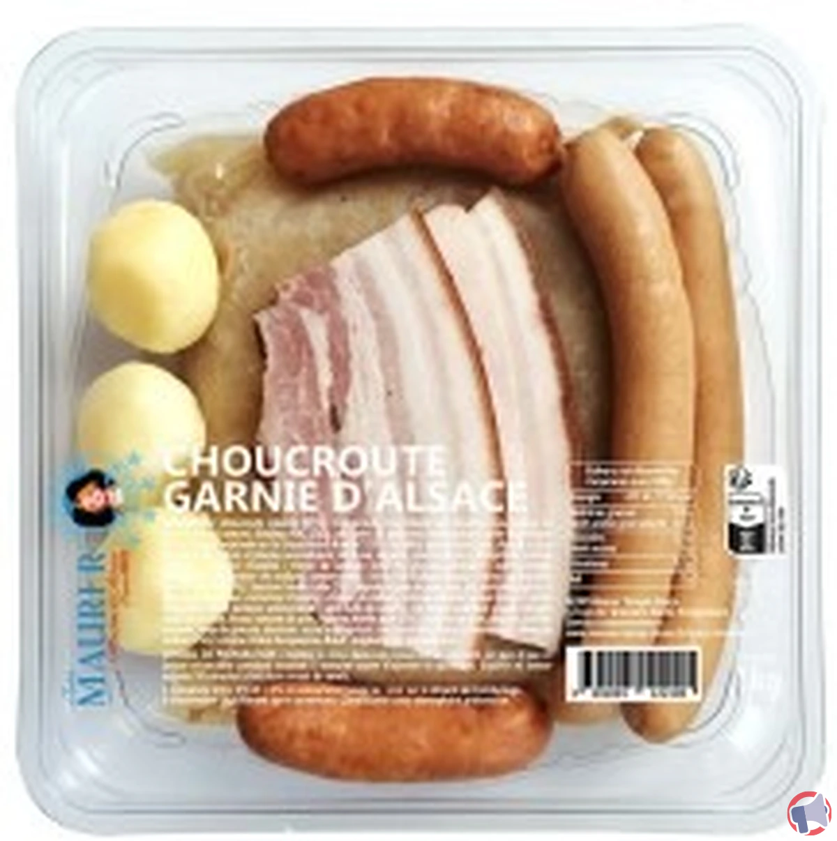 Rappel de produit : choucroute garnie d'Alsace 1 kg de la marque Maurer