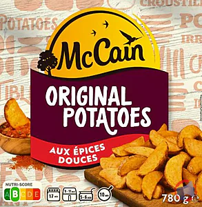Rappel produit McCain Original Potatoes aux épices douces McCain