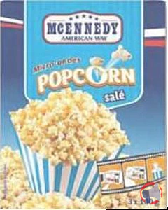 Rappel produit Popcorn micro-ondable salé McEnnedy
