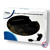 Rappel produit Bloc secteur ~110-240V / 12V 2A sur prise allume cigare MCL (photo numéro 3)