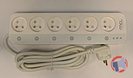 Rappel produit Multiprise connectée Wifi 6 sorties - 1.80m MCL (photo numéro 4)