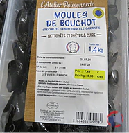 Rappel produit MOULE BOUCHOT ATELIER EL/FR 1.4K MDD L'ATELIER POISSONNERIE (photo numéro 1)