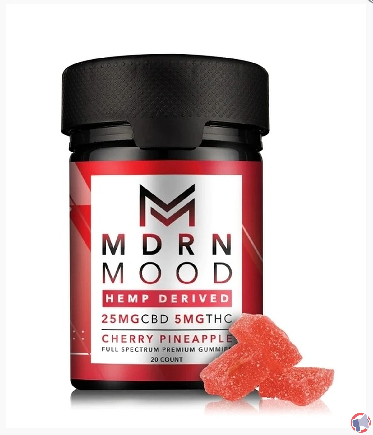 Rappel de produit : gummies cherry pineapple CBD 25mg de MDRN MOOD