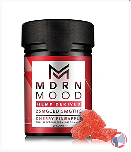 Rappel produit Gummies Cherry Pineapple CBD 25mg MDRN MOOD
