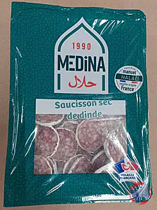 Rappel produit Saucisson sec en rondelle - Médina HALAL Médina halal