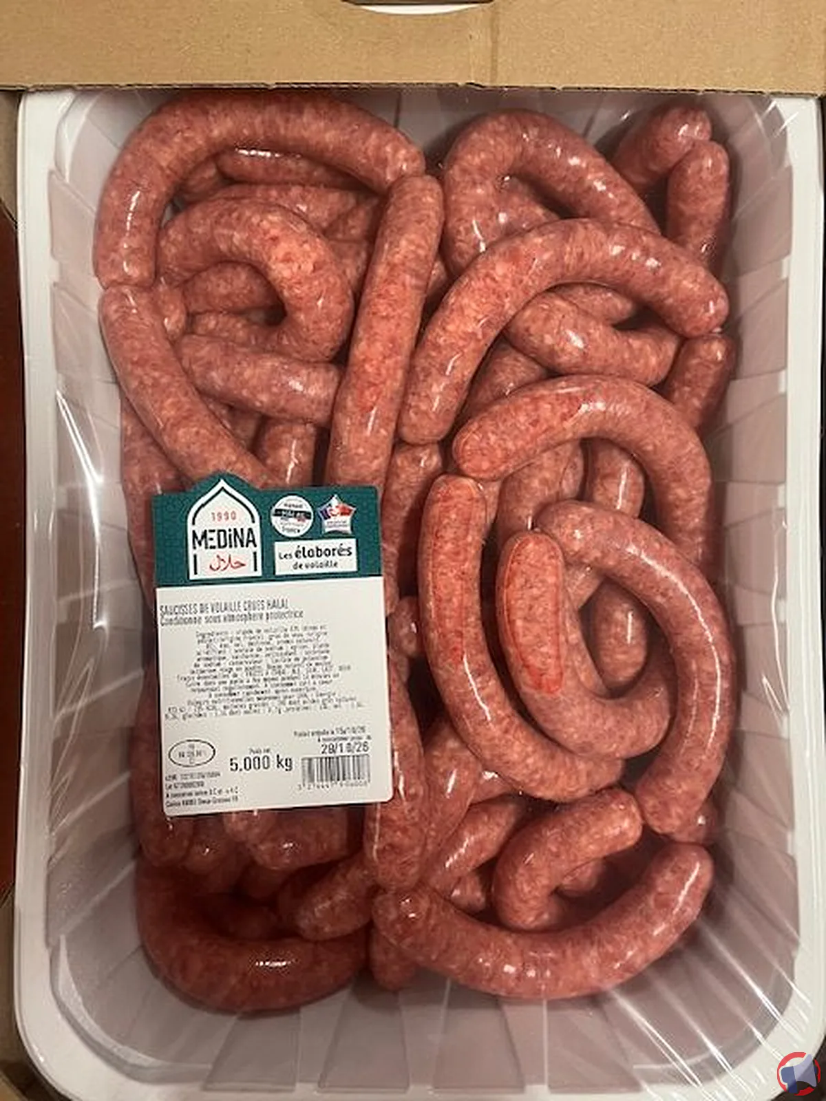 Rappel Medina Saucisse Volaille Nature Cru — informations essentielles et conseils
