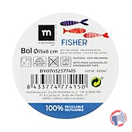 Rappel produit Bol poisson en mélamine 15x8CM LA MEDITERRANEA (photo numéro 2)