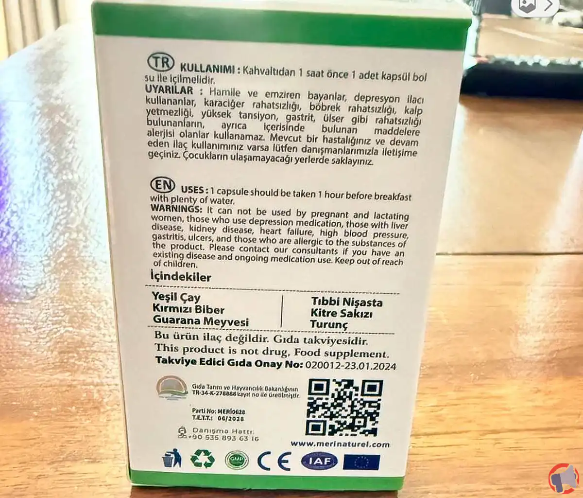Rappel : la capsule meri capsule et ses risques pour les consommateurs