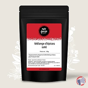 Rappel produit Mélange d'épices Saté MesEpices.com