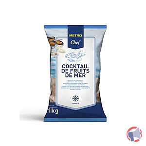 Rappel produit Cocktail de fruits de mer 1kg METRO CHEF METRO CHEF