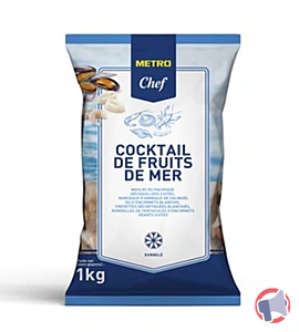 Rappel produit Cocktail de fruits de mer 1kg METRO CHEF METRO CHEF