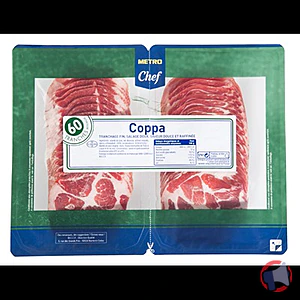 Rappel produit Coppa 60 tranches 2X250G Metro chef Metro chef