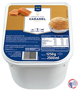 Rappel produit CREME GLACEE CARAMEL BEURRE SALE 2,5L METRO Chef
