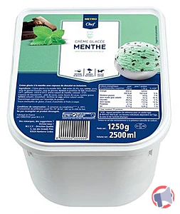 Rappel produit CRÈME GLACÉE MENTHE CHOCOLAT 2,5 L METRO CHEF METRO CHEF