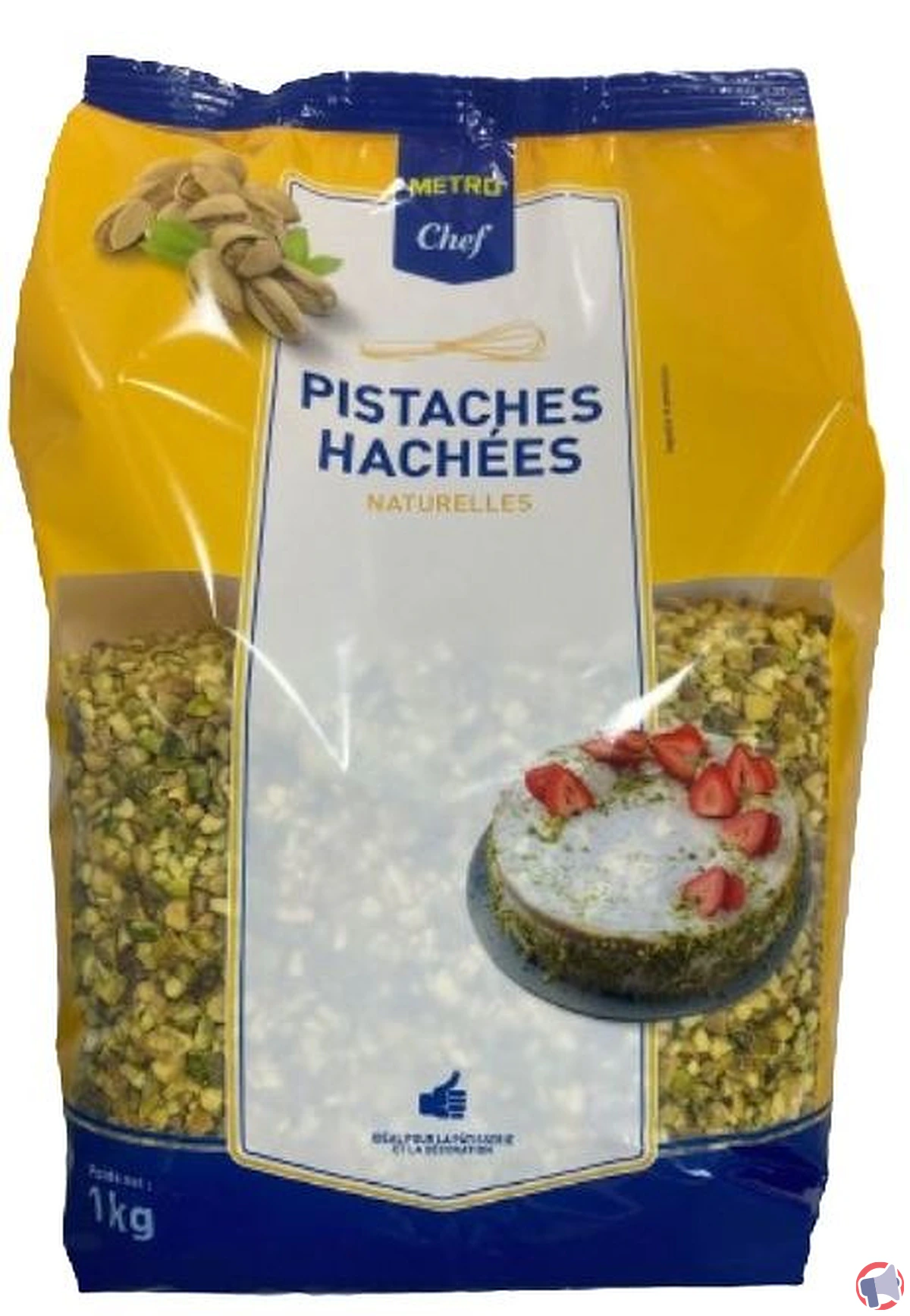 Rappel de produit : Pistaches hachées Metro Chef pour risque d'aflatoxines