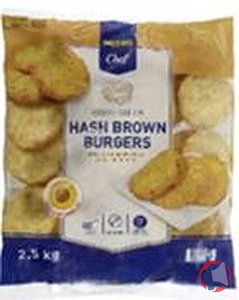 Rappel produit POTATO BURGER 2,5KG (Hash Brown Burgers) METRO CHEF METRO CHEF