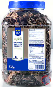 Rappel produit Queues de morilles séchées en tubo 500g METRO CHEF + Morille traiteur séchées en tubo 400G METRO CHEF Metro Chef