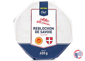 Rappel produit Reblochon de Savoie AOP 450g METRO CHEF