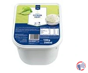 Rappel produit SORBET CITRON VERT 2,5L METRO CHEF