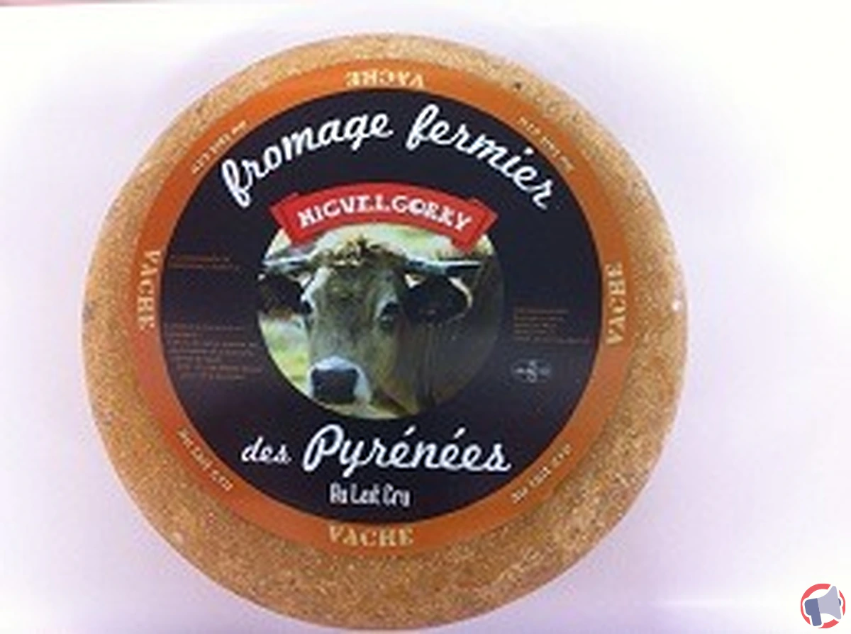 Rappel de produit : Fromage de Vache Fermier au lait cru de la marque MIGUELGORRY