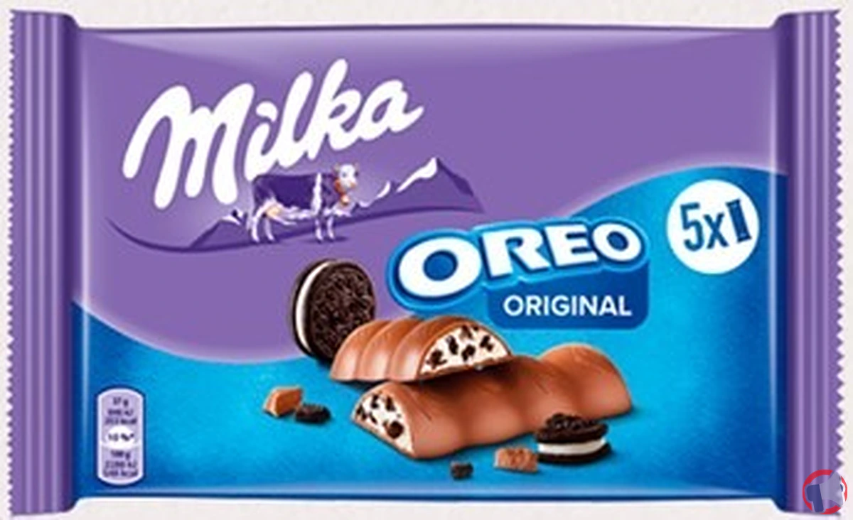 Rappel de barres Milka Oreo pour risque de présence de plastique
