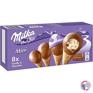 Rappel produit Mini-Cones 8x25ml Milka Milka