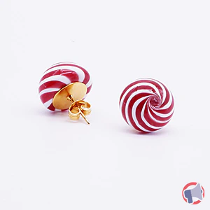 Rappel produit Clou d'oreille Berlingot en métal couleur or MILODINA