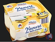 Rappel produit YAOURT AU LAIT ENTIER A LA VANILLE X125G MILSA (photo numéro 1)