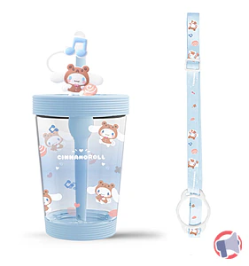 Rappel produit Sanrio - Gobelet en plastique avec dragonne 535 ml (Cinnamoroll) MINISO