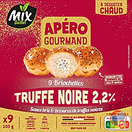 Rappel produit MIX BUFFET 9 BRIOCHETTES TRUFFE NOIRE 2,2% ET SAUCE BRIE