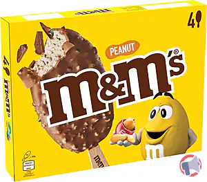 Rappel produit Glace M&M's Peanut - Bâtonnet x4 M&M's
