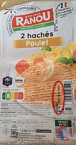 Rappel produit 2 HACHES DE POULET MONIQUE RANOU