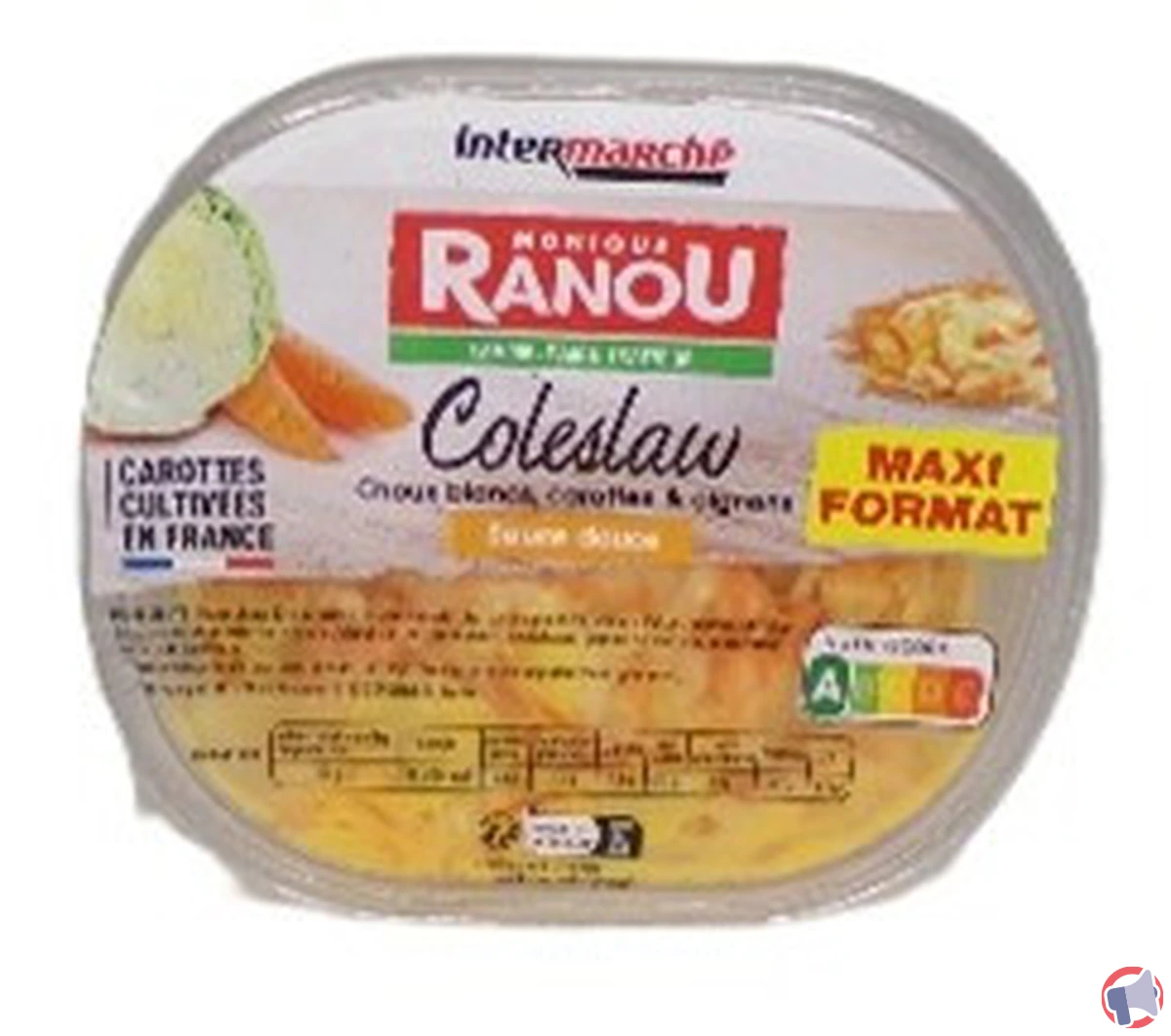 Rappel produit : monique ranou coleslaw (300 g et 500 g) — risques et conduite à tenir