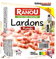 Rappel produit LARDONS FUMES 2X200G MONIQUE RANOU