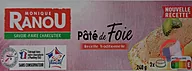 Rappel produit Pâté de foie Monique RANOU