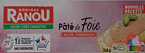 Rappel produit Pâté de foie Monique RANOU
