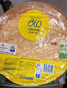 Rappel produit 4 Galettes de blé noir BIO MONOPRIX