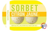 Rappel produit MONOPRIX Bac Citron 1L 606g