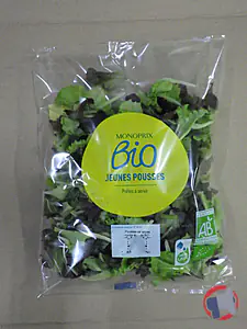 Rappel produit Jeunes pousses bio 100g MONOPRIX BIO