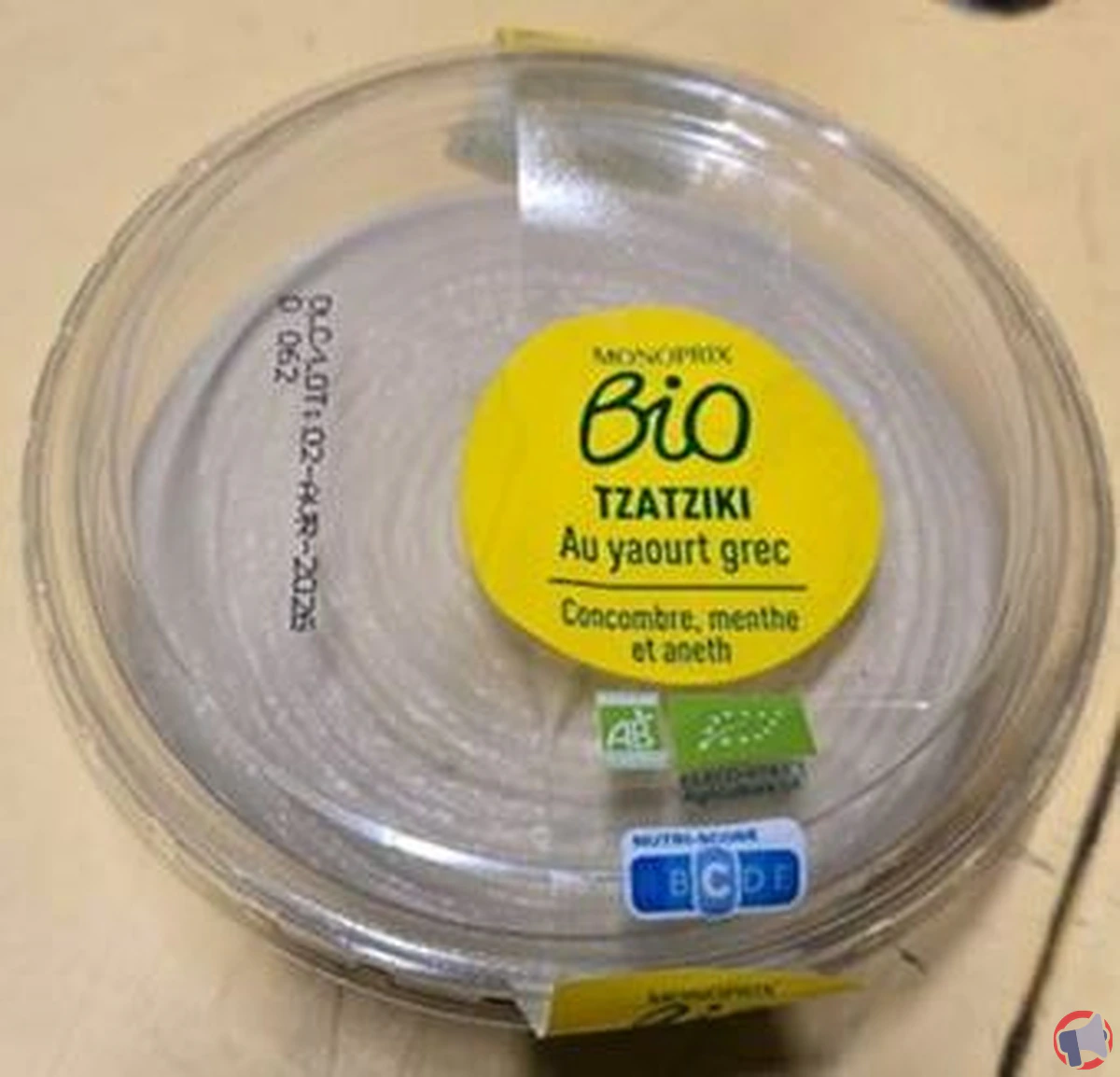 Rappel monoprix bio tzatziki 180g : ce qu’il faut savoir