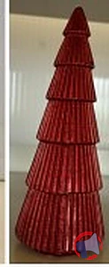 Rappel produit BOUGIE SAPIN STRIÉ MM ROUGE MONOPRIX