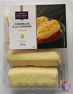 Rappel produit 4 Quenelles à la lyonnaise nature Pur beurre 320g MONOPRIX GOURMET MONOPRIX GOURMET