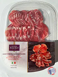Rappel produit Assortiment de charcuterie italienne 120 g Monoprix Gourmet Monoprix Gourmet