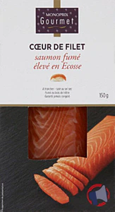Rappel produit COEUR DE SAUMON FUME ECOSSE MONOPRIX GOURMET