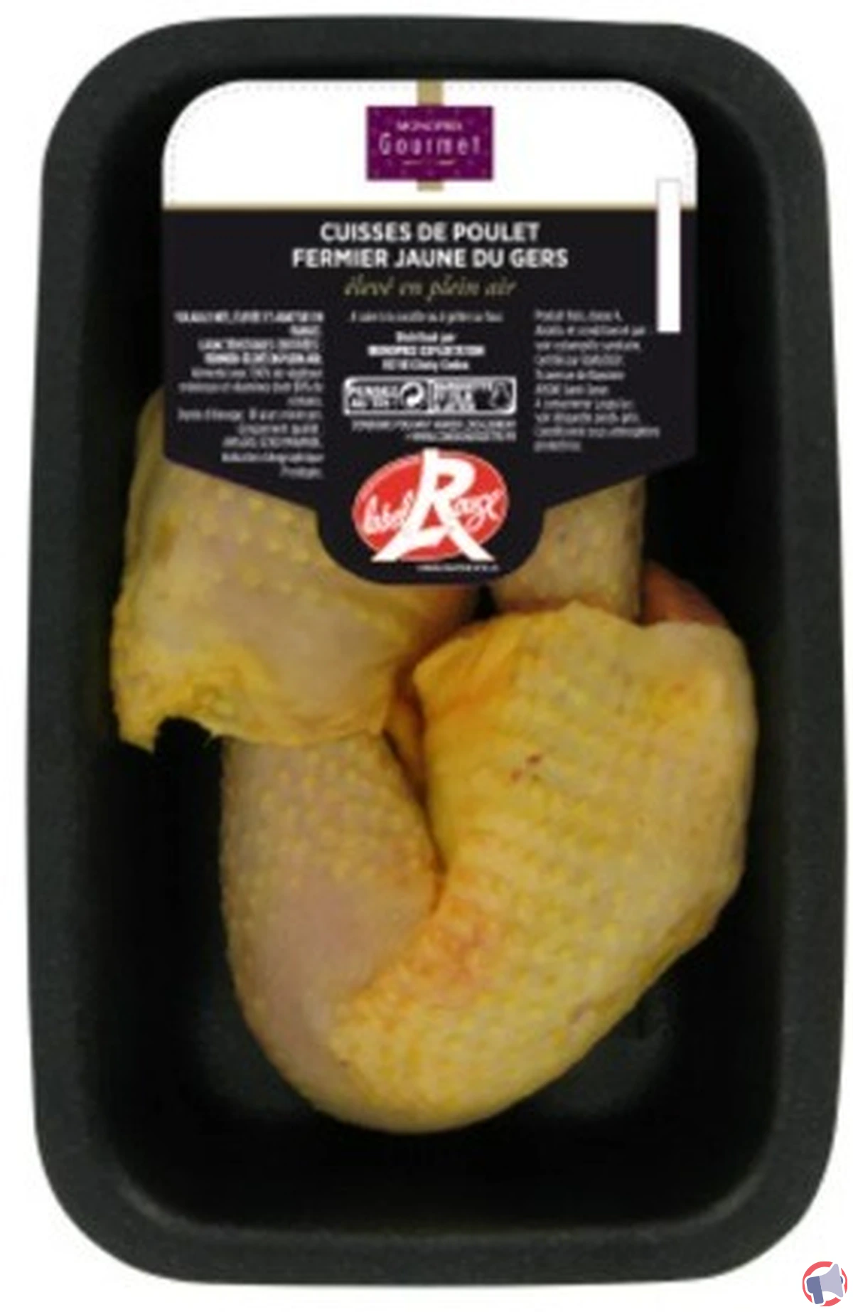 Rappel de cuisses de poulet jaune fermier du Gers Monoprix Gourmet pour risque de salmonellose